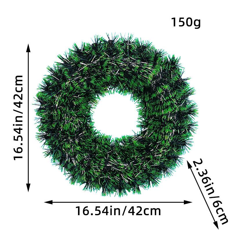 

Рождественский полосатый венок 42 см Верхний венок Торговый центр Отель Рождественское украшение Подвеска