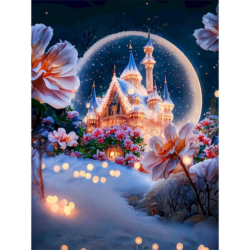 5d Diamantová malba Zimní sady Scenérie Diy Diamantové vyšívání Křížovým stehem Mozaika Umělecký dárek Domácí dekorace