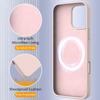 For iPhone 16 Pro Max Magnetic Case Protective Liquid Silicone Phone Cover
