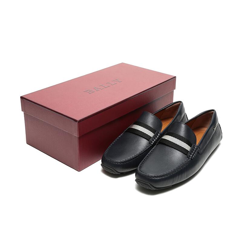 Bally Men's Pearce 306 Striped Leather Driving Loafers