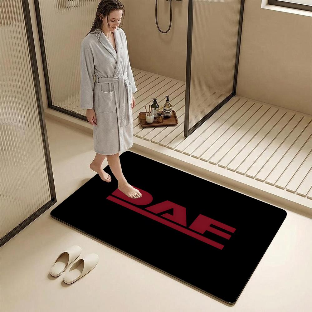 D-A-F Trucks Brand Floor Mat Diatomite Bath Mat – Highly Absorbent, Non-Slip, Quick-Drying Bathroom Rug