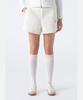 DESCENTE Women'S Padded Hybrid Half-Length Shorts Ivory (Sp422Shpo7)