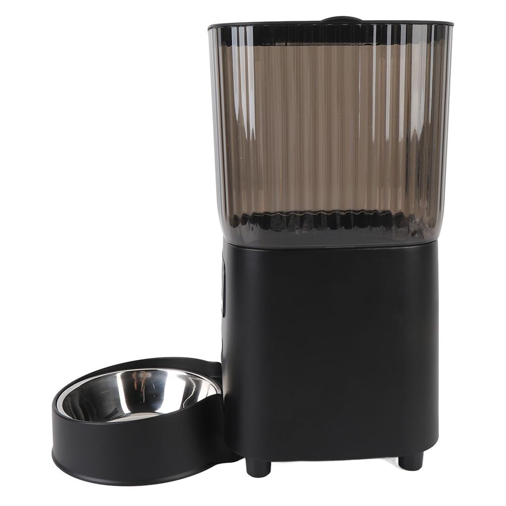 Automatic Cat Feeder Timed Feeding Button Control Automatic Cat Food Dispenser for Dog Pet Indoor