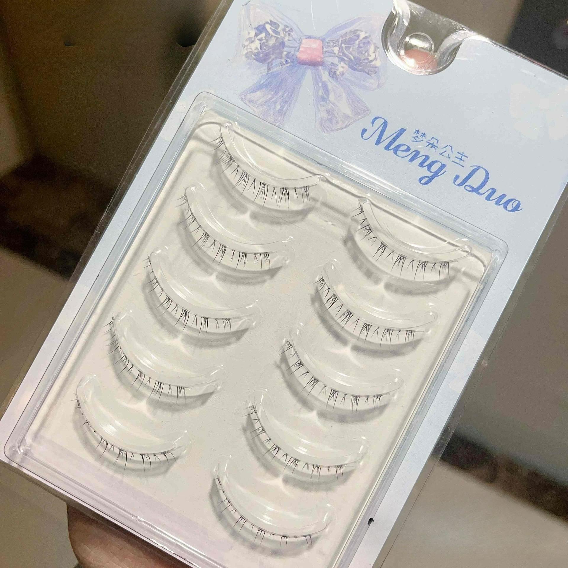 Нижние ресницы 5 пар на прозрачной ленте Пушистые Натуральный вид Ресницы с шипами Аниме Нижние ресницы Драматичные DIY Косплей Нижние ресницы Накладные ресницы