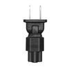 US 2pin Male Plugs to IEC 320 C5/C7 Adapter Cable US Power Adaptor Plugs