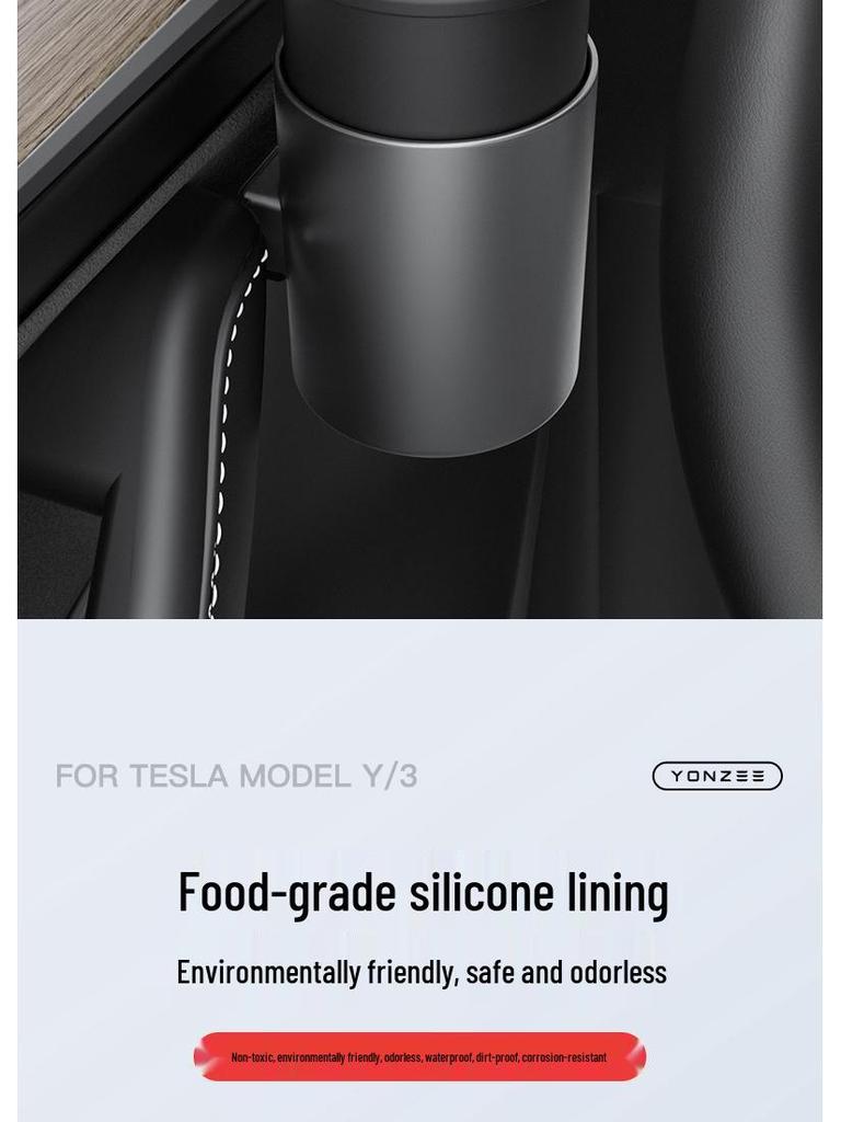 Speciální držák na nápoje pro Tesla Model 3/YL Nová edice Dveře a úložný prostor