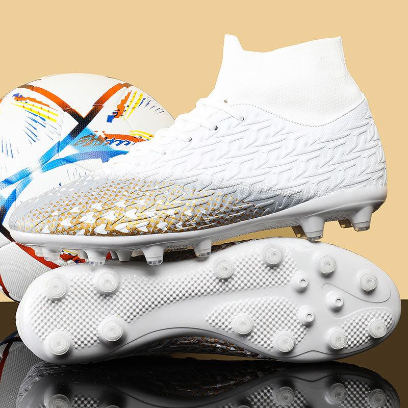 Мужские футбольные бутсы с длинными шипами и высокой лодыжкой — фото 3