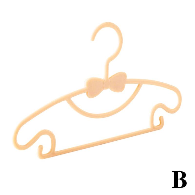 5pcs Kids Clothes Hangers Portable Multifunction Hook Design Clothes Drying Rack For Kid Plastic Baby Hangers Clothes Storage F1M3