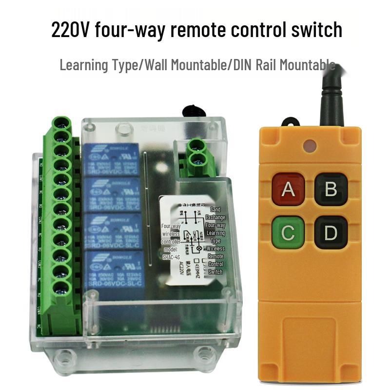 220V Multifunctional Wireless Remote Control Switch & Smart Receiver
