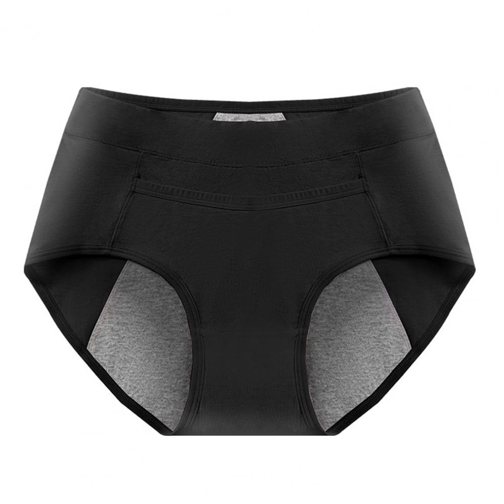 Dámské menštruační kalhotky Střední pas Bavlna Proti protečení Větší velikosti Měkké Prodyšné Antiseptické Jednobarevné Elastické Odvádějící vlhkost La