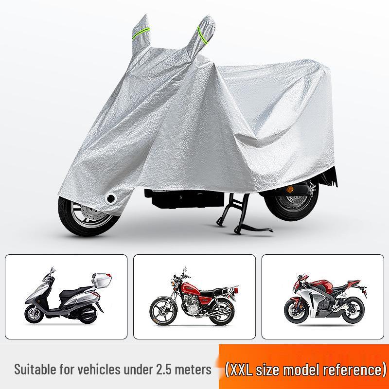 

Утолщенный чехол для аккумулятора мотоцикла/автомобиля: Водонепроницаемый и защита от солнца Silver In Stock, Customizable