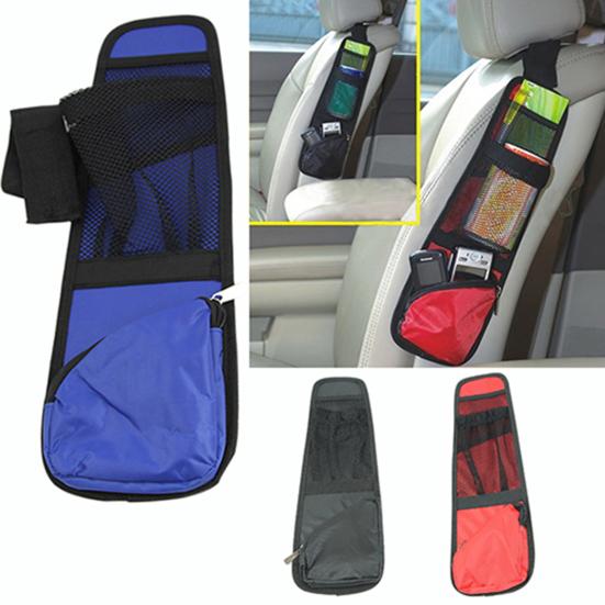 Borsa portaoggetti Durevole Grande capacità Cuciture colorate Borsa portaoggetti per sedile auto per la corsa