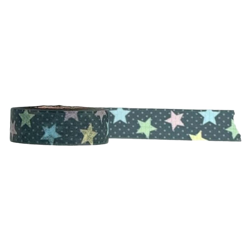 Star Pattern Decorative Tape Aesthetic Masking Tape for Scrapbooking Journal Notebook Photo Frame Phone Case Packaging