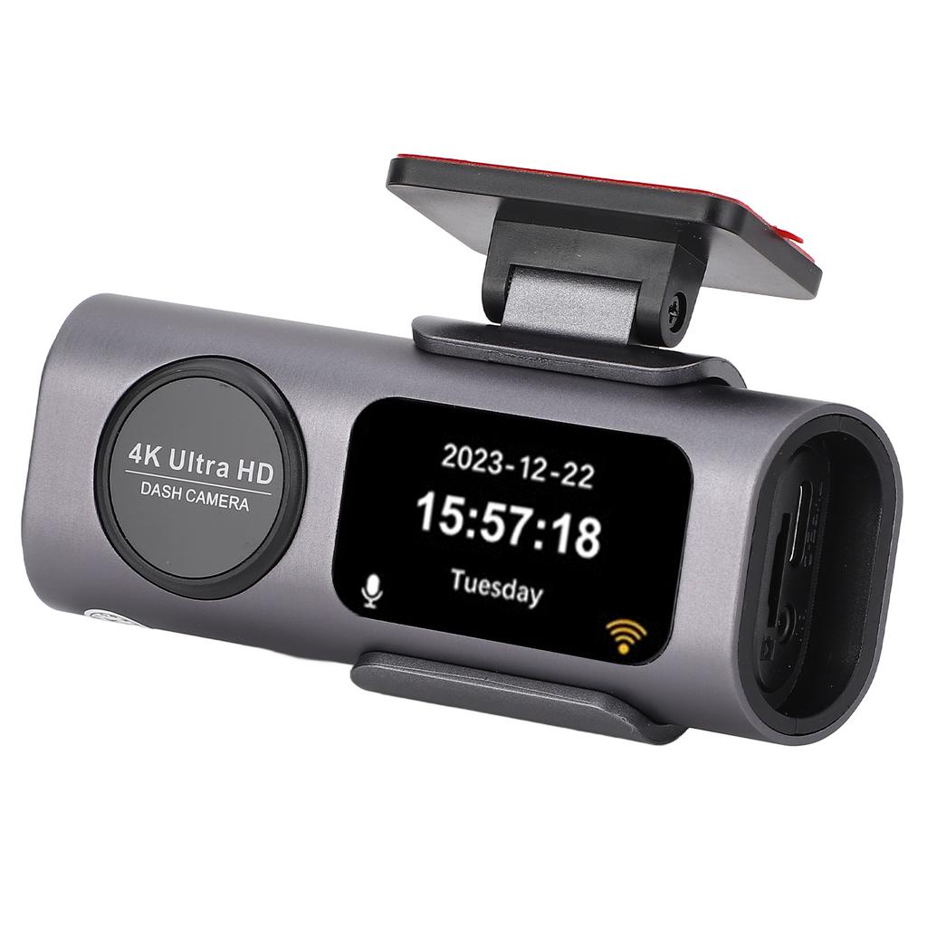 Dash Camera 4K Front 1080P Rear Dual Lens Wide Angle Night Vision Loop Recording Gravity Sensor 24H