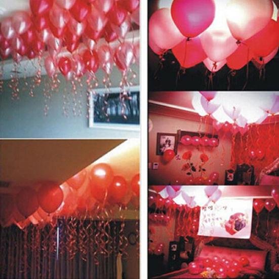 6Pcs/Lot Balloon Ribbon Mixed Color Durable 10m 6 Pack Assorted Color Gift Ribbon for  Birthday