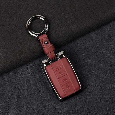 Metal Leather Car Remote Key Cover Case Shell Holder Shell Protector Fob For Great Wall GWM WEY TANK 300 400 500 700 Hi4-T 2025