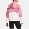 Under Armour Woven Full-Zip Color Block Hooded Jacket Women Jacket Pink 1369889-697