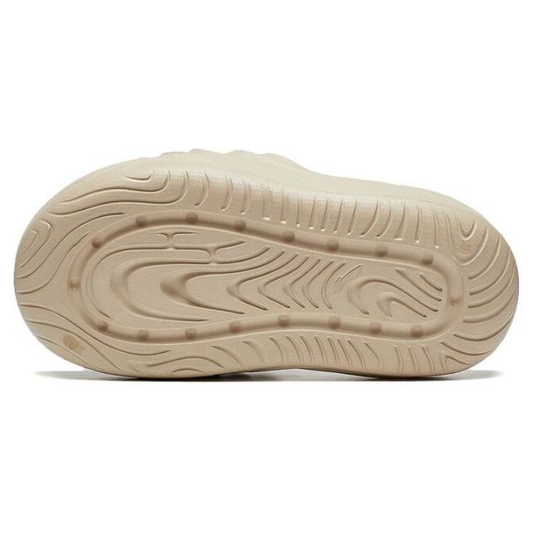 Li Ning Puff Slay Sandale Sport de Tip Slide la Modă Confortabile Ușoare Încălțăminte Femei Bej-Deschis AZST006-3