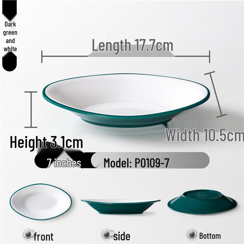 Zweifarbige Melamin-Tischware: Kleines Schalen- und Schalenset für Buffet und Grill-Dipsaucen.