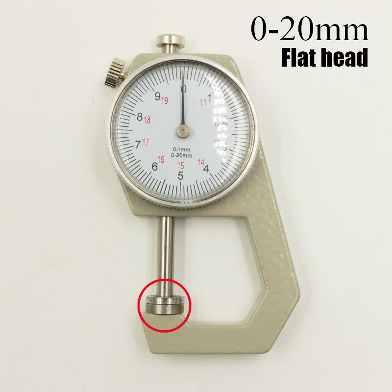 1Pc Precision Leather Thickness Gauge, Aluminum Alloy DIY Craft Measuring Tool, 0-10mm & 0-20mm Range, Dual Flat & Pointed Heads