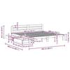 VidaXL Bed Frames Without Mattress 200x200 Cm Solid Pine Wood 3309857