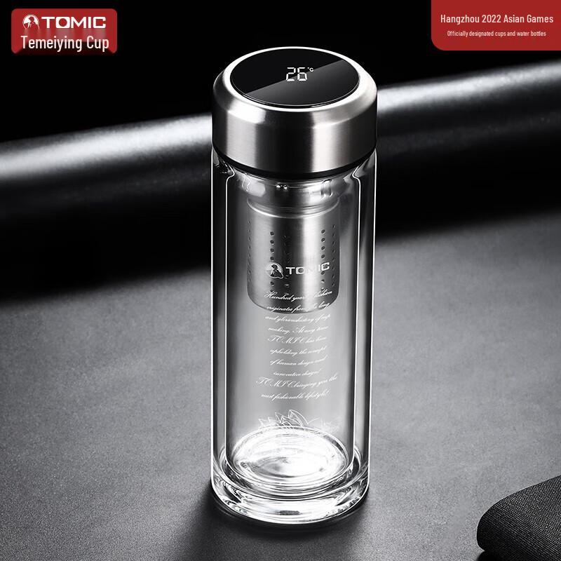 TOMIC Smart Glass Tea Infuser Bottle