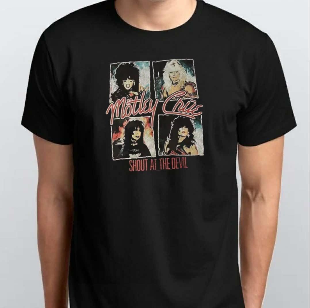 Motley Crue Band Graphic T-SHIRT Black XXXXL
