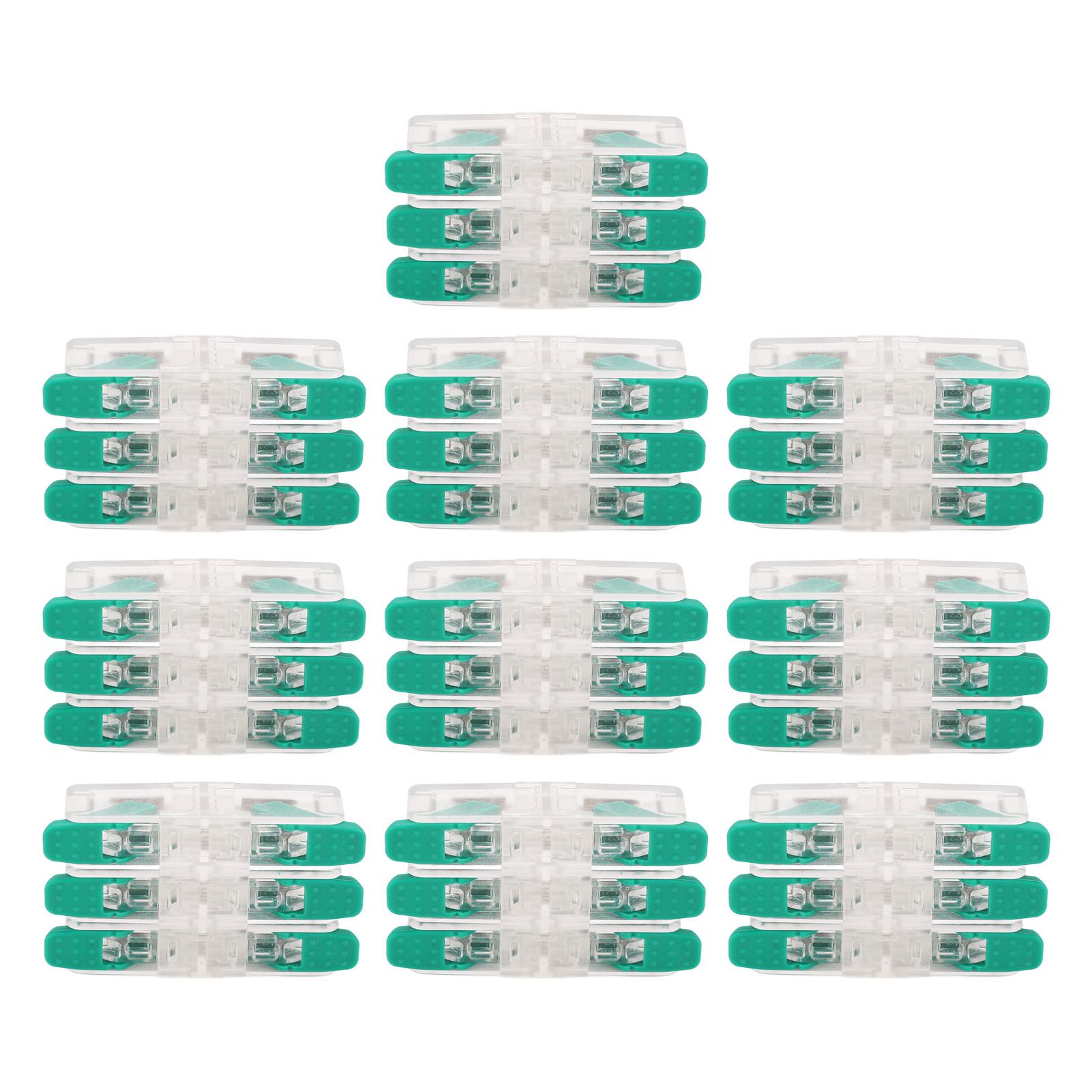 

10 ШТ 3 в 3 виходи Провідниковий з єднувач Швидке підключення Провідниковий термінал Електричні кабельні з єднувачі 0,5‑6мм² 41A 450В