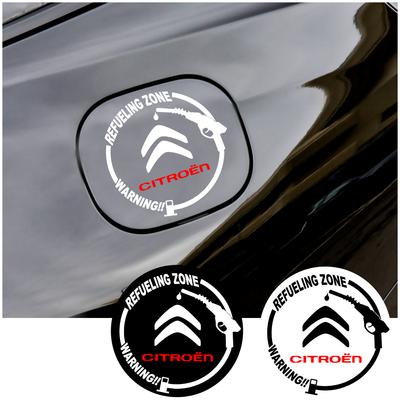 Autobadge van reflecterend vinyl voor de brandstoftankdop, stickers en accessoires voor C1 C3 C4 Grand Picasso C4L C5 C6 C8 VTS Aircross