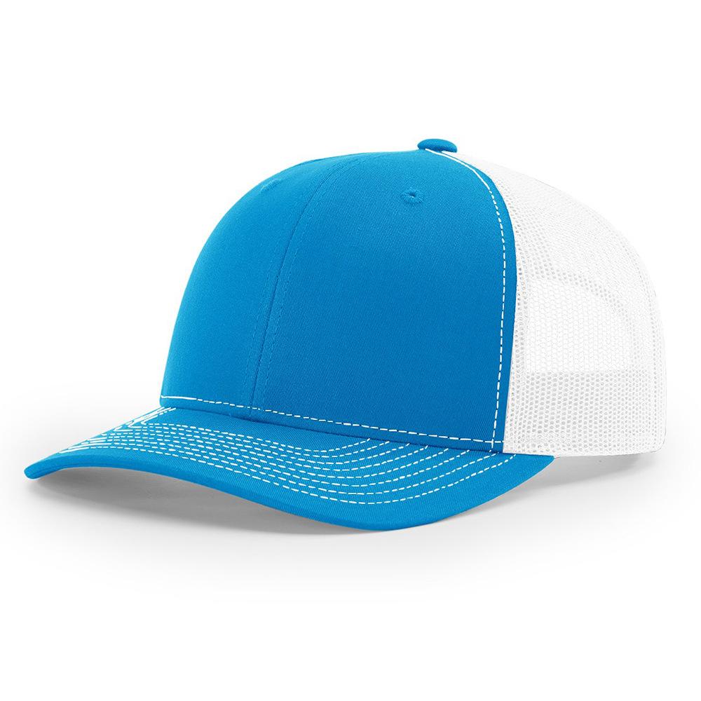 Custom 3D Embroidery Logo Baseball Dad Cap Richardson 112 Trucker Hat with Mesh Cap & Leather Patch Common Fabric Feature