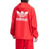 adidas Originals Adicolor Trefoil Windbreaker Solid Color Hooded Zip-Up Fitted Long Sleeve Jacket Men Jacket Red IR9857