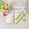 Silicone Writing Pen Simulated Gardenia Wedding Sign-in Pen DIY Floral Gel Pen  for Student's Gift