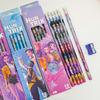 Cute KPOb Hunter Stationery Set, Pencils Ruler Pencil Sharpener Pen Bag Eraser for Kids Students, Back To School Supplies Gift