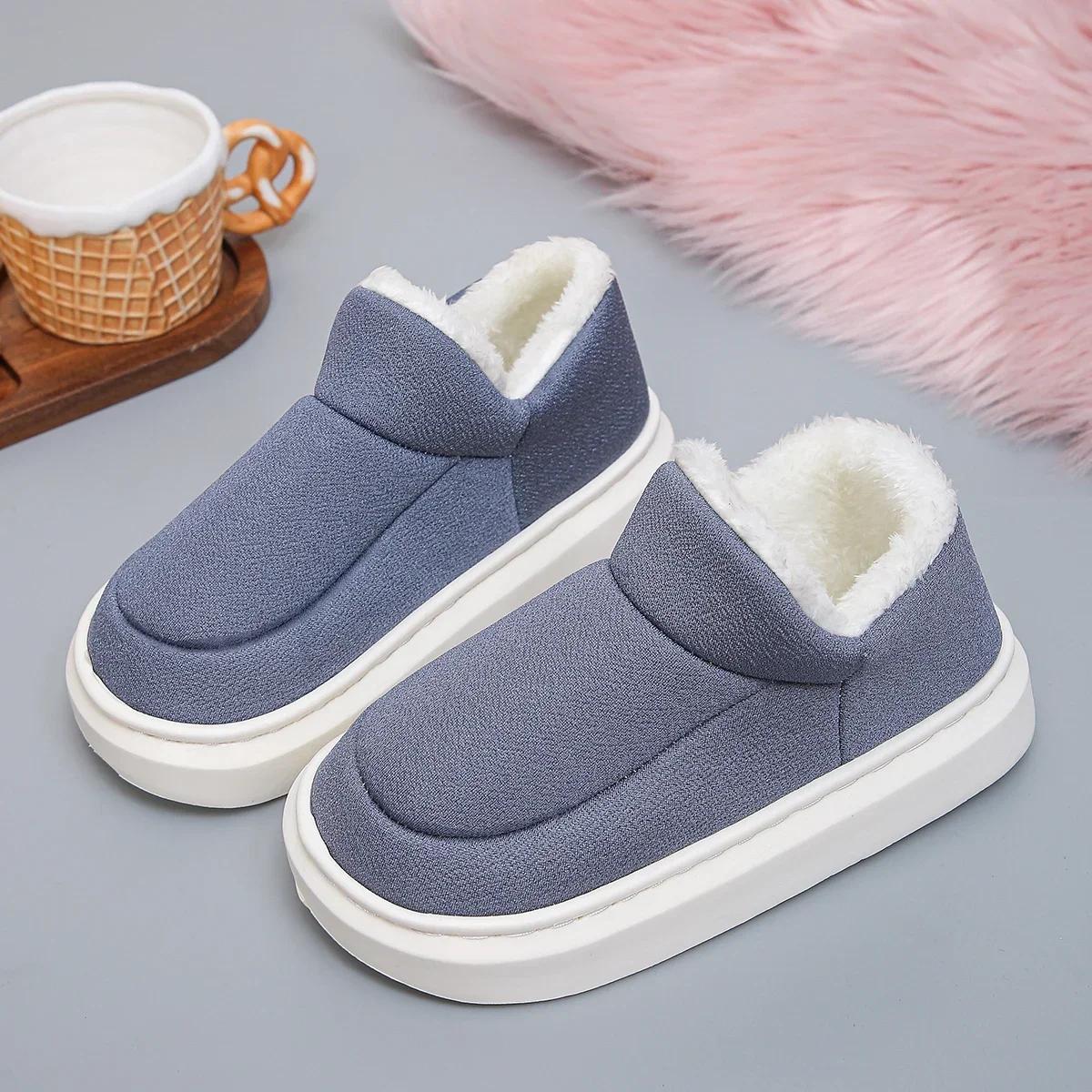 Зимняя женская повседневная домашняя обувь 2024 года — фото 13
