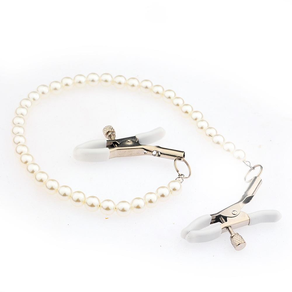 Adult Products New Pearl Chain Nipple Clamp. Sex Climax Yin Clip. Alternative Sex Toys Straight Hair
