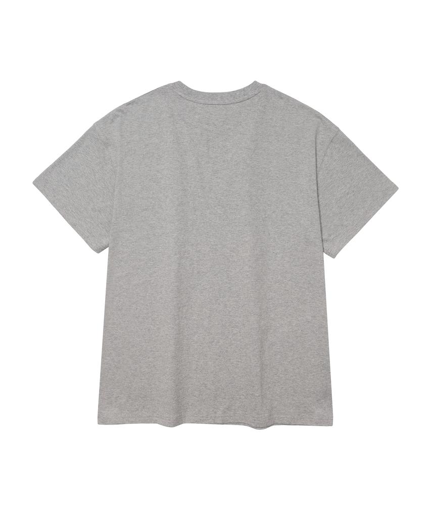 AMES-WORLDWIDE Rabbit Art Drawing Tee Gray