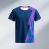 Printing 2025 Summer Men's Badminton 3D T-shirt Outdoor Sports Training Quick Drying Breathable Sports T-shirt