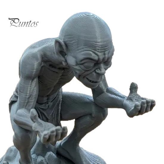 Home Office Organizer 3D Printed Gollum Pen Holder, Fan-Exclusive Collectible, Creative Desktop Decoration Decor with Stable Base, Personalized Stand