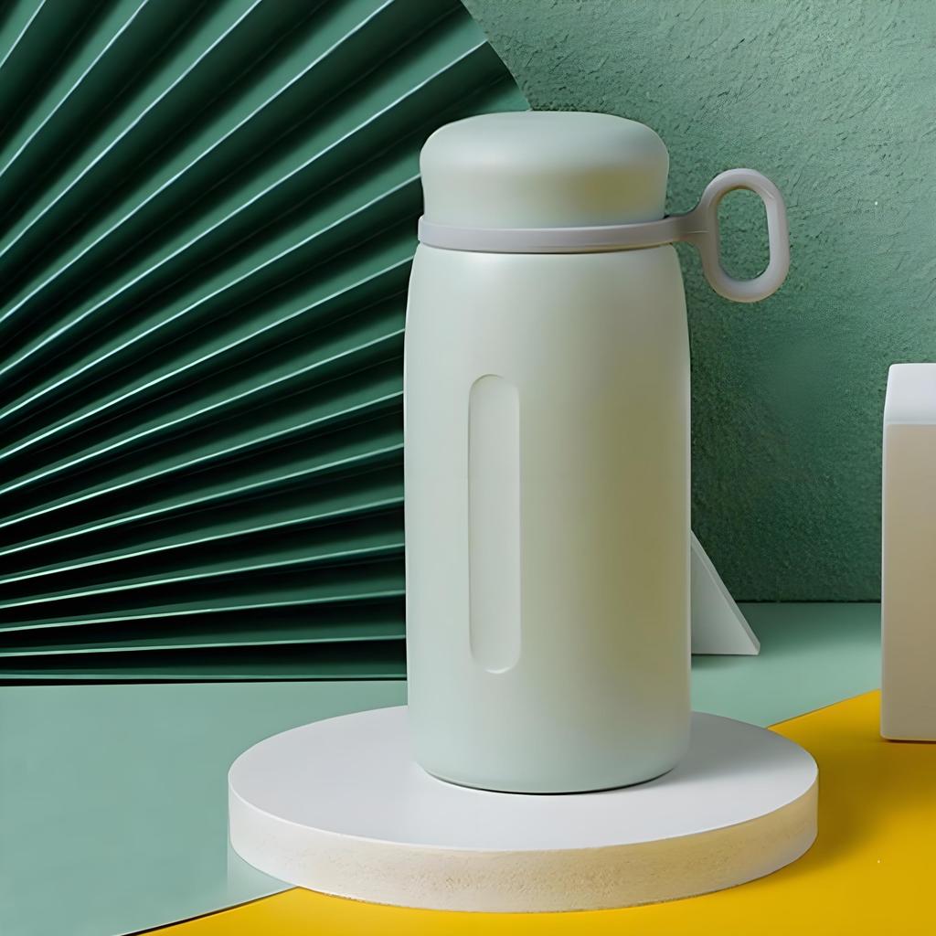 Rust-Resistant, High-Quality Stainless Steel MYEEDA Water Bottle, 400ml, Thermos with Handle, Easy-to-Clean, Stylish, Lightweight, Coffee Bottle,