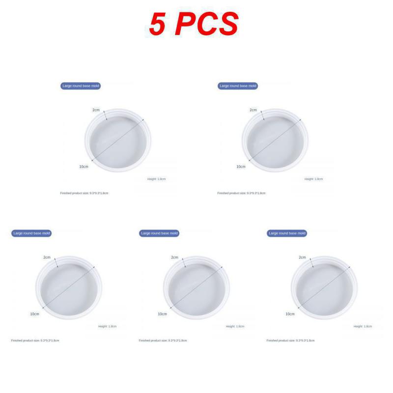 1~10PCS Smiling Teddy Bear Silicone Candle Mold 3D Animal Soap Resin Craft Plaster Making Kit Handmade Mold Home