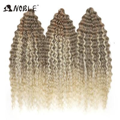 Edles Häkelhaar Locken Haar Wasserwelle 24 Zoll 300g Ombre Blond Twist Häkelhaar Zopf Haar Deep Wave Flecht Haarverlängerung