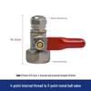 All-Copper Inlet Tee Ball Valve for Pure Water Machine (4-Point, 2-Point, 3-Point)