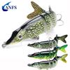 Fishing Lures for Bass Trout Multi Jointed Swimbaits Slow Sinking Bionic Swimming Lures Bass Freshwater Saltwater Bass