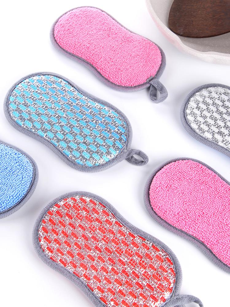 Double-Sided Non-Stick Dishwashing Sponge Eraser - Magic Scouring Pad for Kitchen