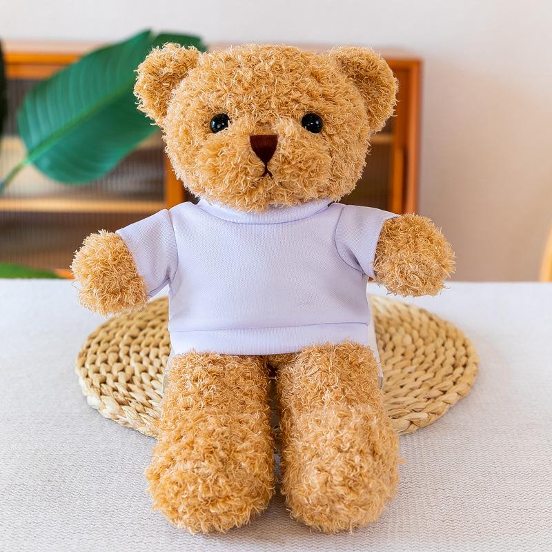 Custom Logo Teddy Bear Plush Toy - Cute Little Bear in Clothes for Gifts & Events
