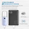 2Pcs USB Charging Facial Mister Portable Nano Mist Spray Humidifier Beauty Spray for Salon Spa Yoga
