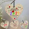 Beautiful Wooden Heart Plaque With Black Rope Mothers Day Gift For Lockdown 2021
