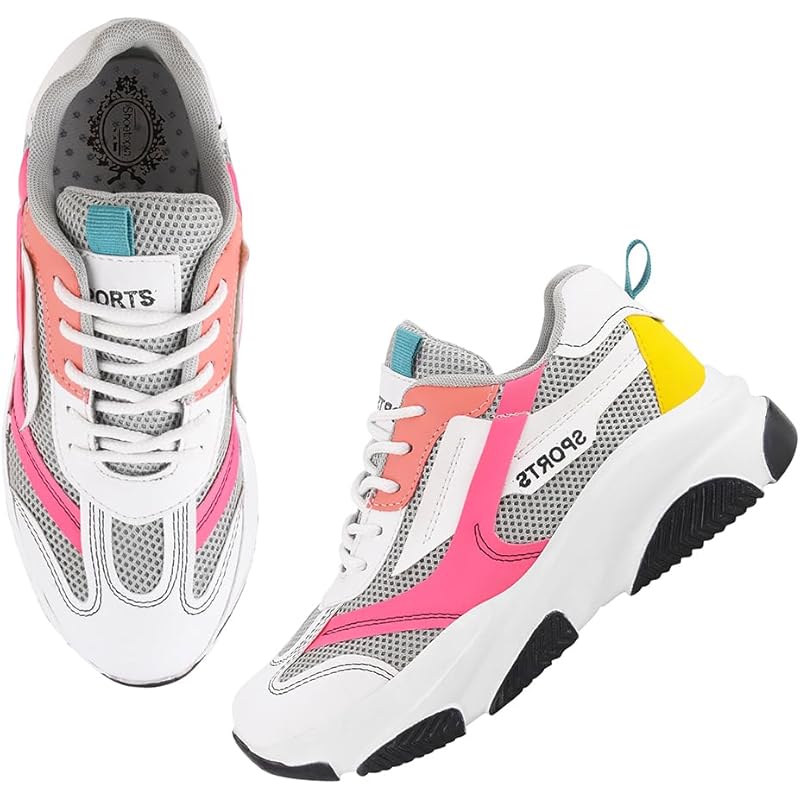 Shoetopia Smart Casual White Sneakers For Women-Eu39