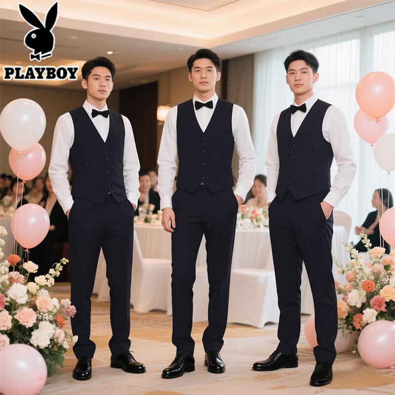 PLAYBOY Men s Suit Vest Set 6XL