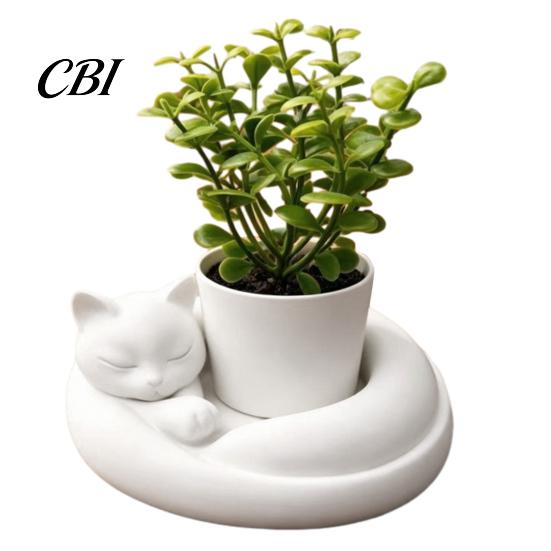 Artistic Desktop Planter 3D Printed Succulents Planter, Creative Mini Flower Pot with Sculptural Design, Small Desk Decor for Office Bedroom